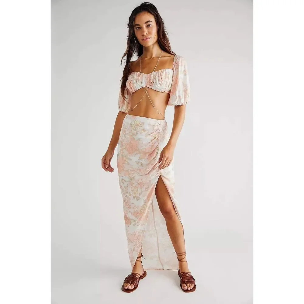 Free People Isola Skirt Set $488